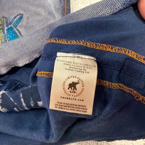 Trunk Ltd Pink Floyd Europe '77 Tank Top - Blue and Yellow - Picture 4 of 7